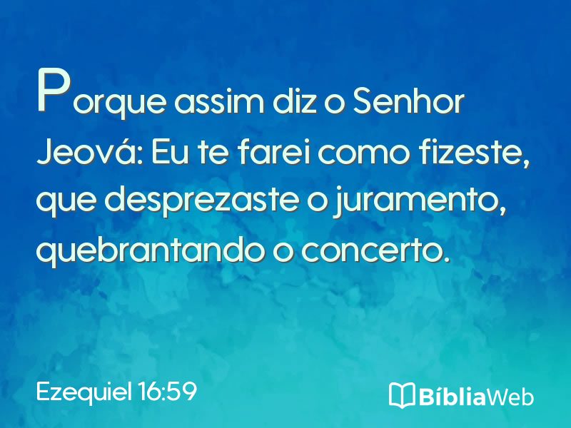 Ezequiel 16:59 em imagem para compartilhar