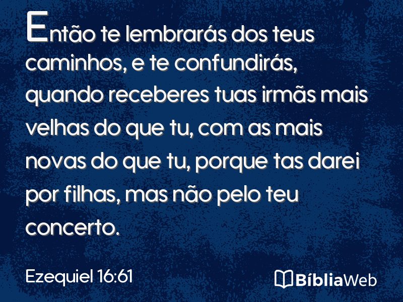 Ezequiel 16:61 em imagem para compartilhar