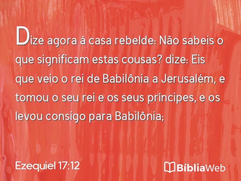 Ezequiel 17:12 em imagem para compartilhar