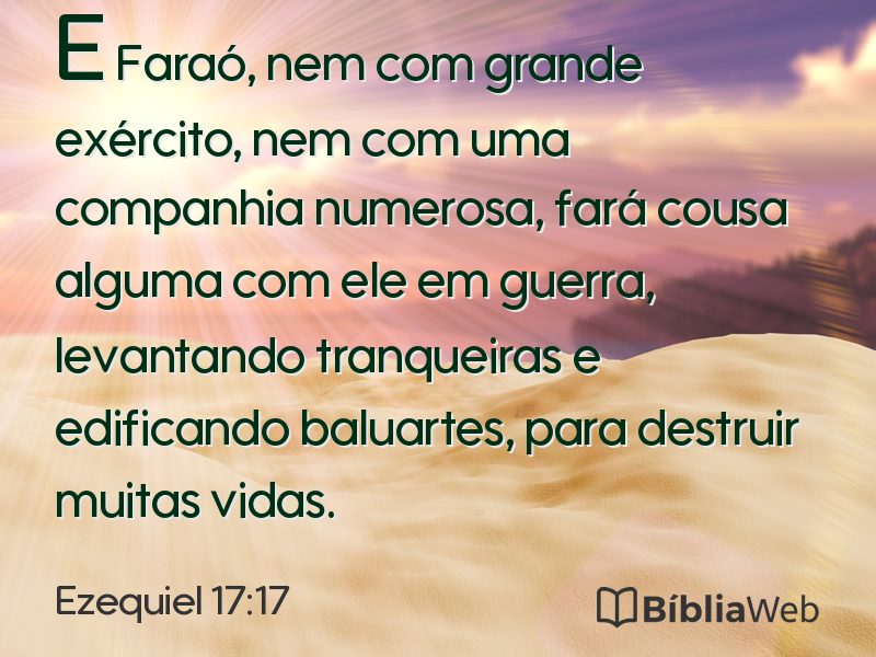 Ezequiel 17:17 em imagem para compartilhar