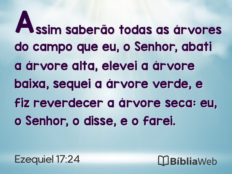 Ezequiel 17:24 em imagem para compartilhar