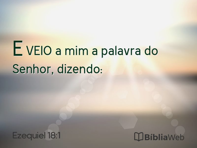 Ezequiel 18:1 em imagem para compartilhar