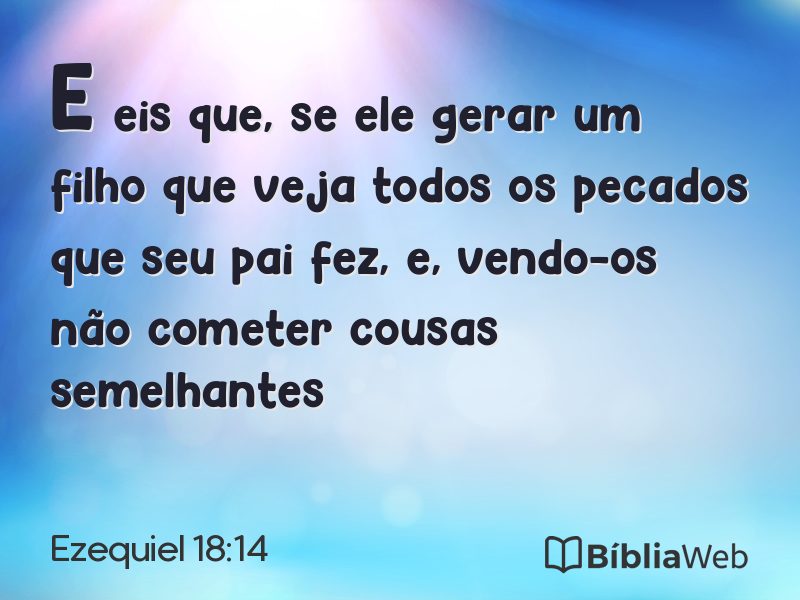 Ezequiel 18:14 em imagem para compartilhar