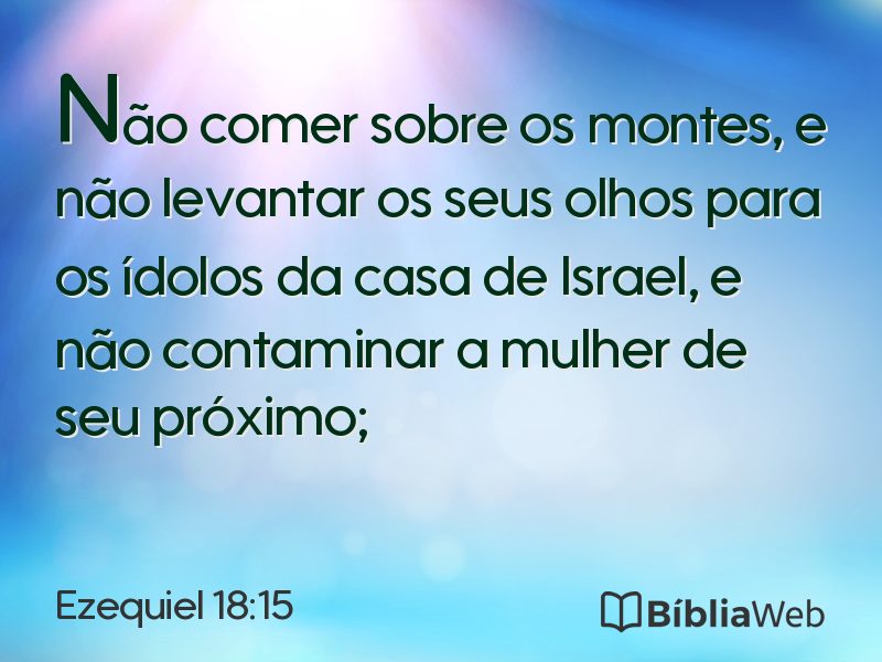 Ezequiel 18:15 em imagem para compartilhar