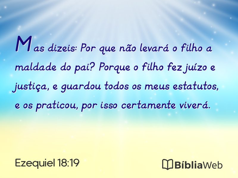 Ezequiel 18:19 em imagem para compartilhar