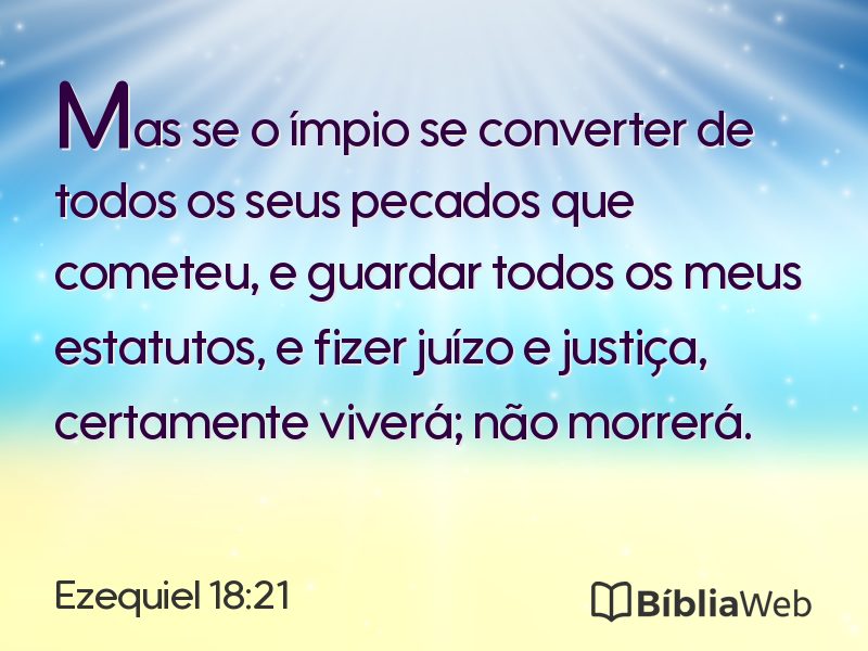 Ezequiel 18:21 em imagem para compartilhar