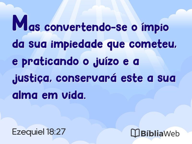 Ezequiel 18:27 em imagem para compartilhar