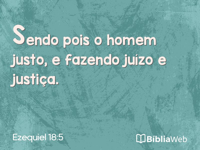 Ezequiel 18:5 em imagem para compartilhar