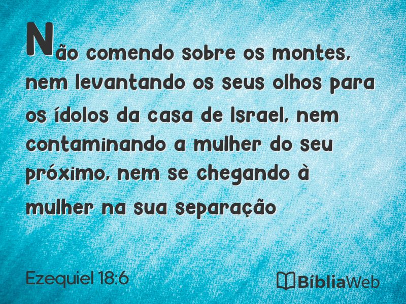 Ezequiel 18:6 em imagem para compartilhar