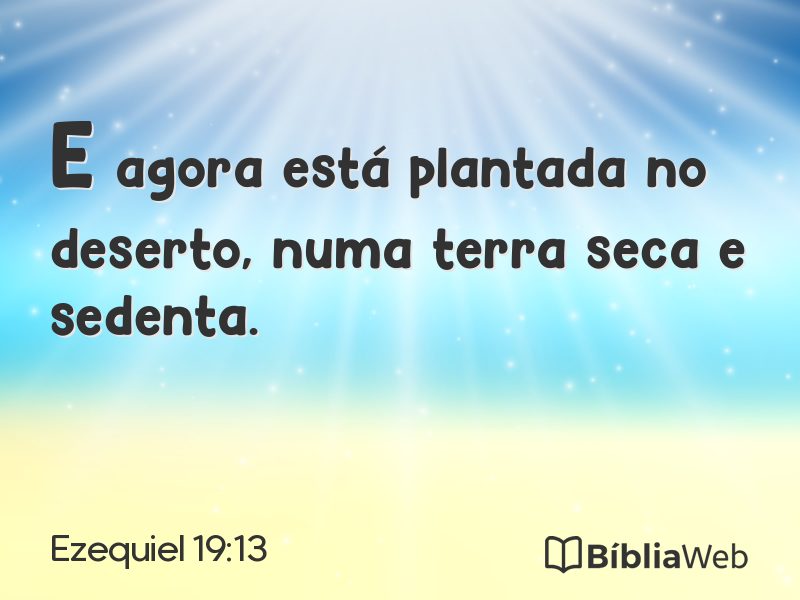 Ezequiel 19:13 em imagem para compartilhar