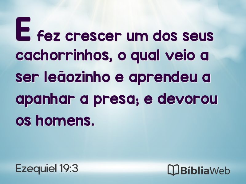 Ezequiel 19:3 em imagem para compartilhar