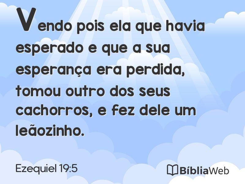 Ezequiel 19:5 em imagem para compartilhar
