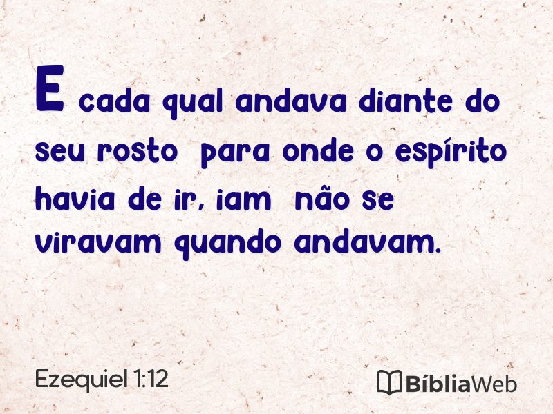 Ezequiel 1:12 em imagem para compartilhar