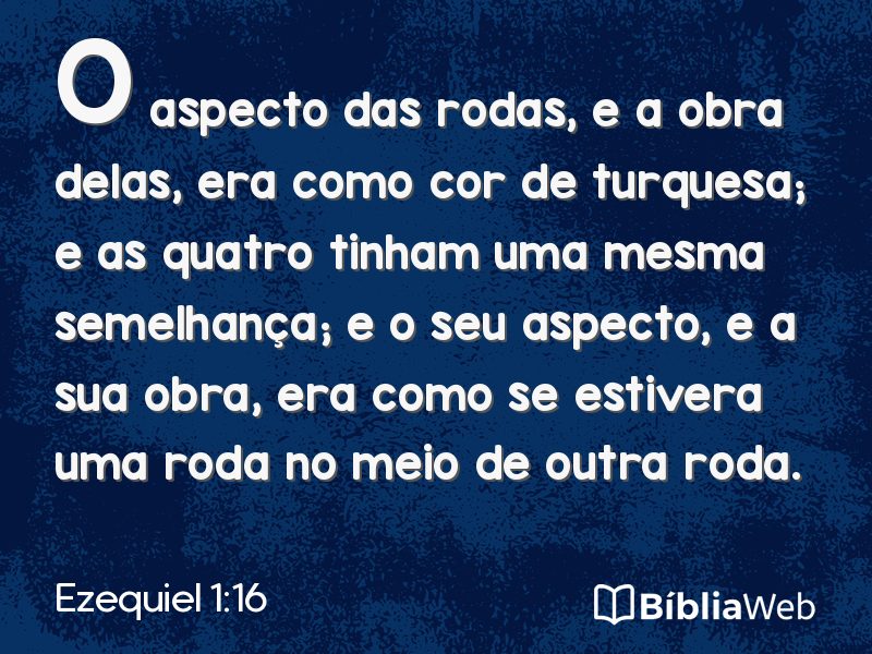Ezequiel 1:16 em imagem para compartilhar