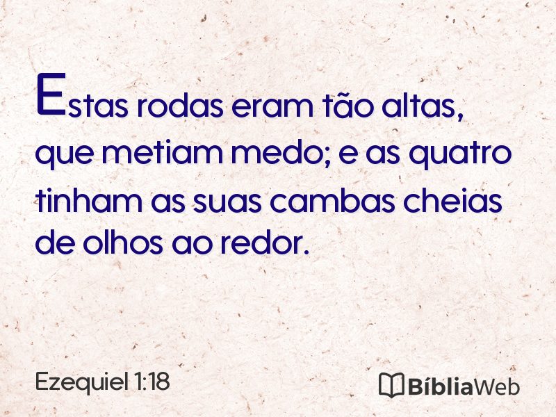 Ezequiel 1:18 em imagem para compartilhar