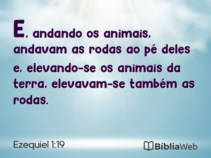 Ezequiel 1:19 em imagem para compartilhar