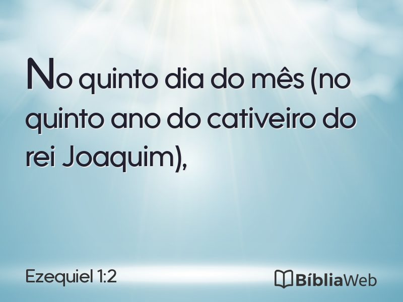 Ezequiel 1:2 em imagem para compartilhar
