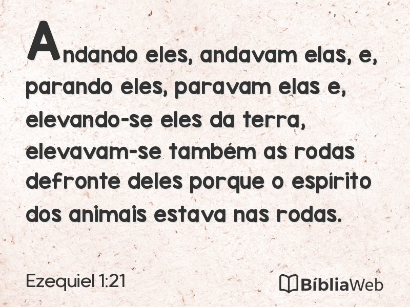 Ezequiel 1:21 em imagem para compartilhar