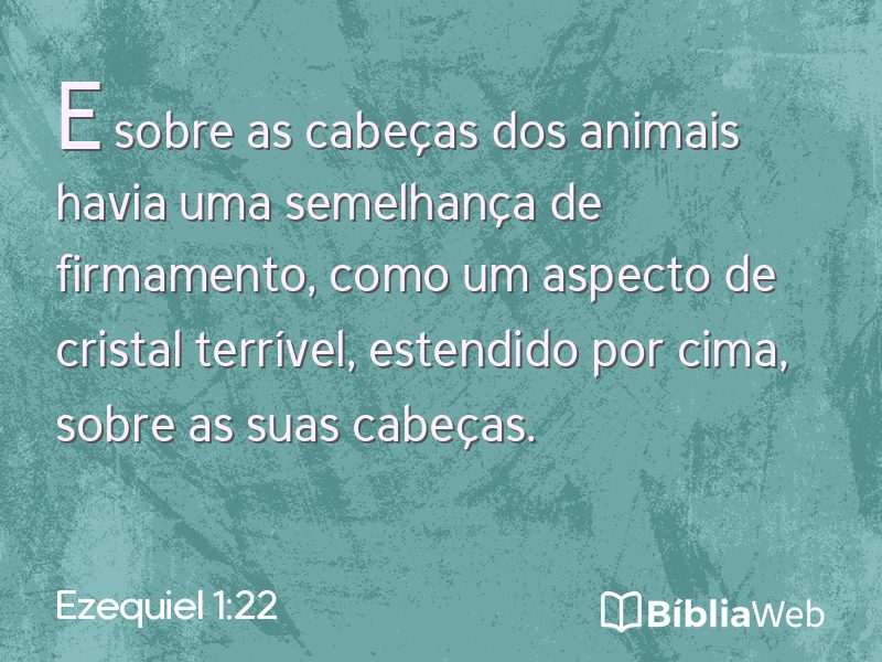 Ezequiel 1:22 em imagem para compartilhar