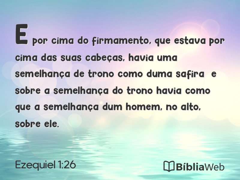 Ezequiel 1:26 em imagem para compartilhar