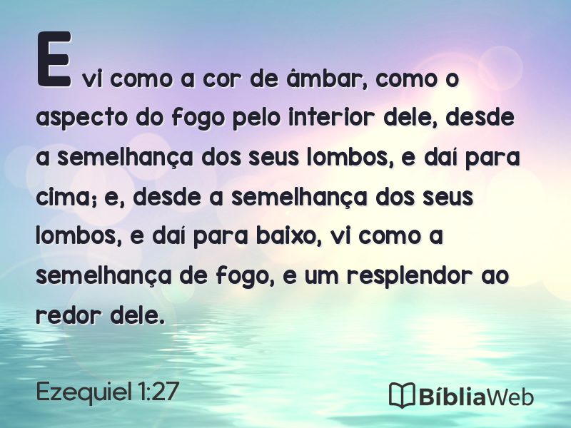 Ezequiel 1:27 em imagem para compartilhar