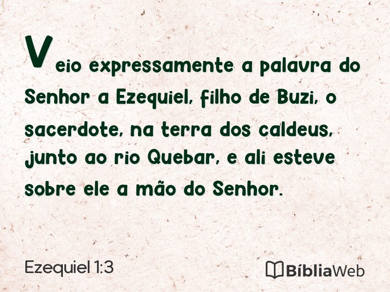 Ezequiel 1:3 em imagem para compartilhar
