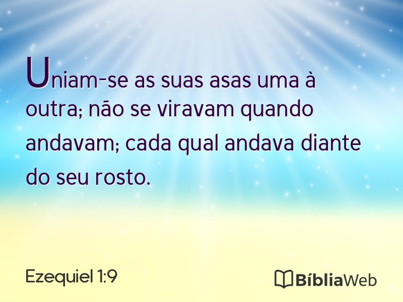 Ezequiel 1:9 em imagem para compartilhar