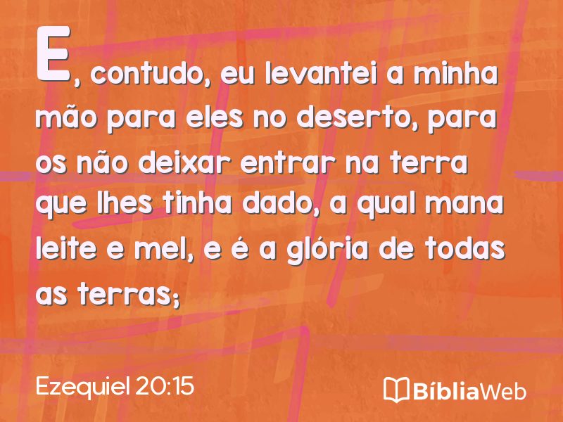 Ezequiel 20:15 em imagem para compartilhar