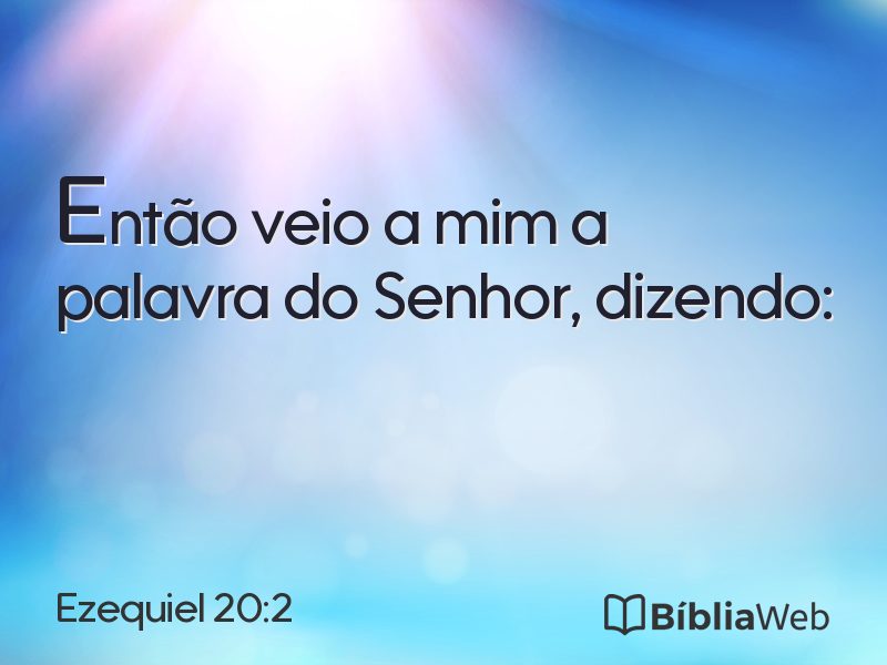 Ezequiel 20:2 em imagem para compartilhar