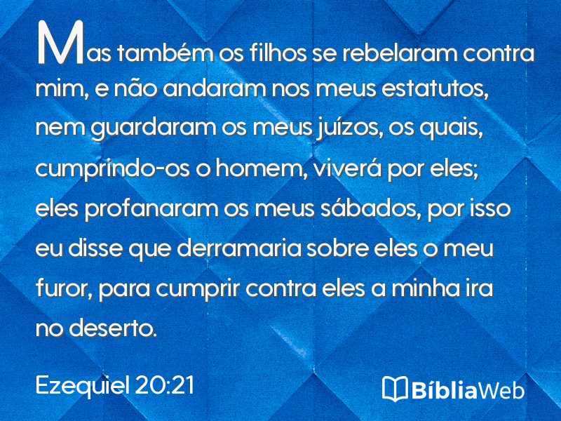 Ezequiel 20:21 em imagem para compartilhar