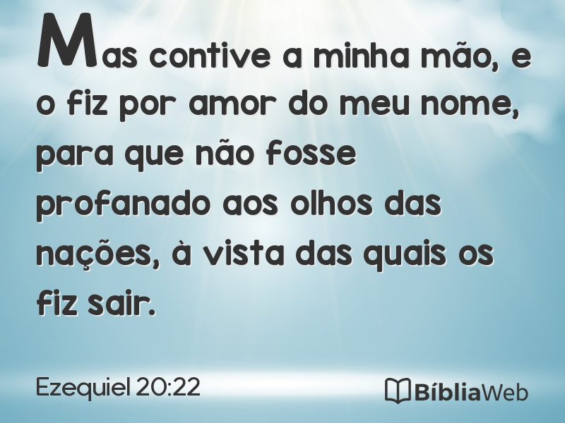 Ezequiel 20:22 em imagem para compartilhar