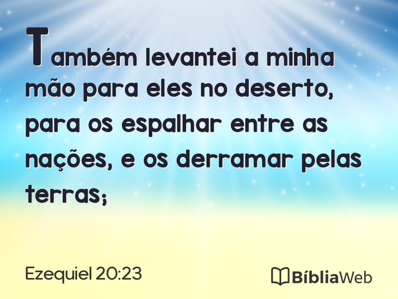 Ezequiel 20:23 em imagem para compartilhar