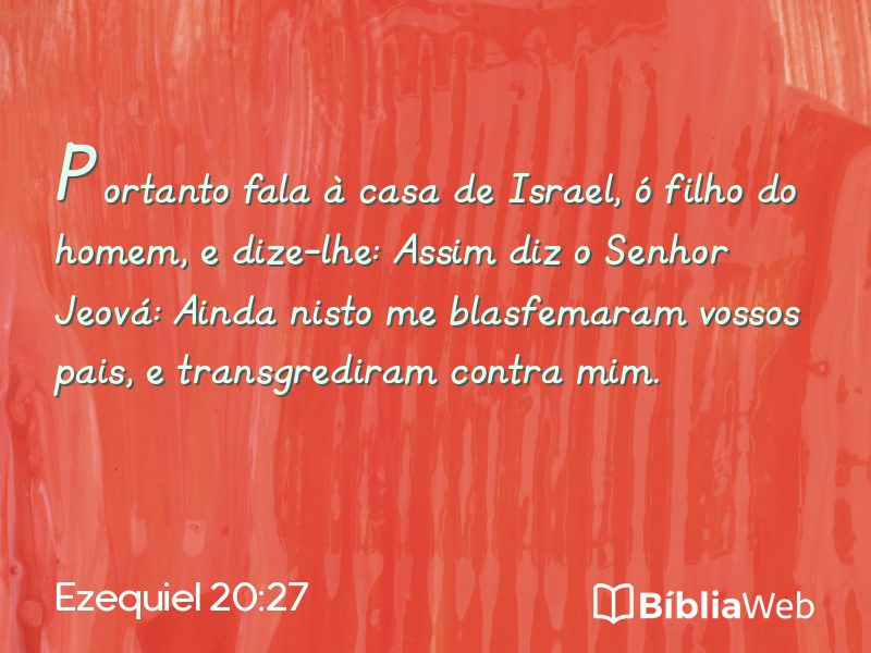 Ezequiel 20:27 em imagem para compartilhar