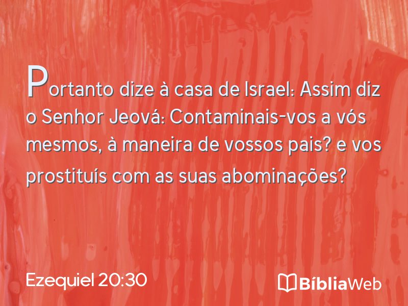 Ezequiel 20:30 em imagem para compartilhar