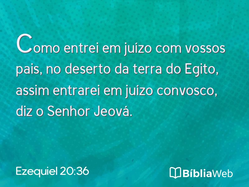 Ezequiel 20:36 em imagem para compartilhar