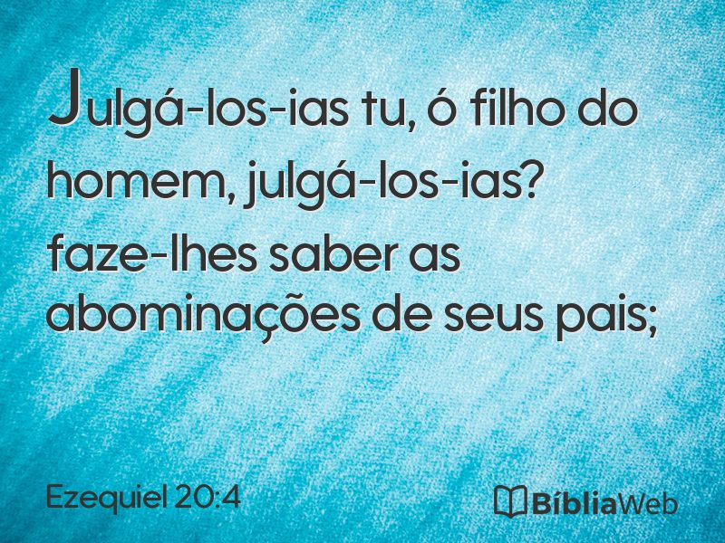 Ezequiel 20:4 em imagem para compartilhar