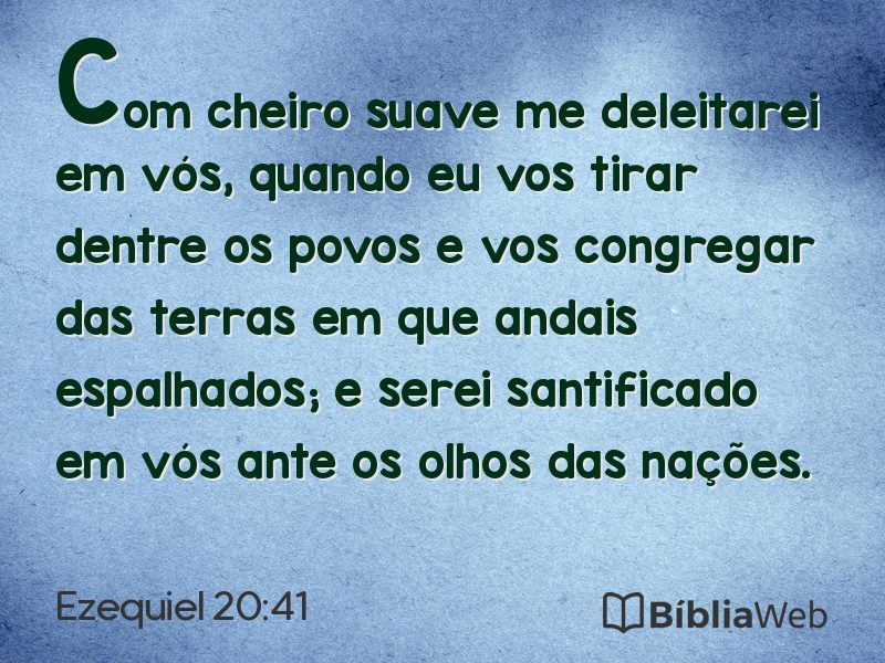 Ezequiel 20:41 em imagem para compartilhar