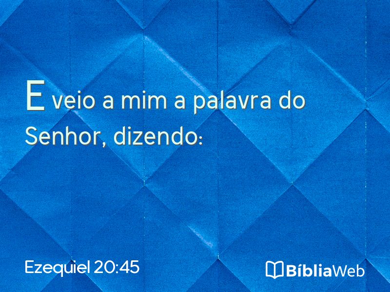 Ezequiel 20:45 em imagem para compartilhar