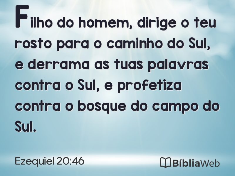Ezequiel 20:46 em imagem para compartilhar