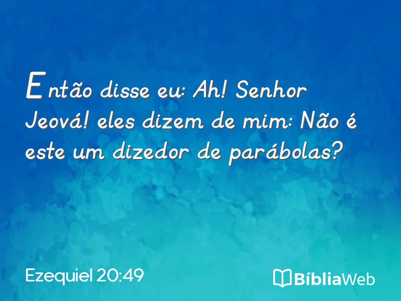 Ezequiel 20:49 em imagem para compartilhar