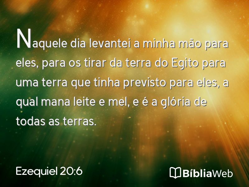 Ezequiel 20:6 em imagem para compartilhar