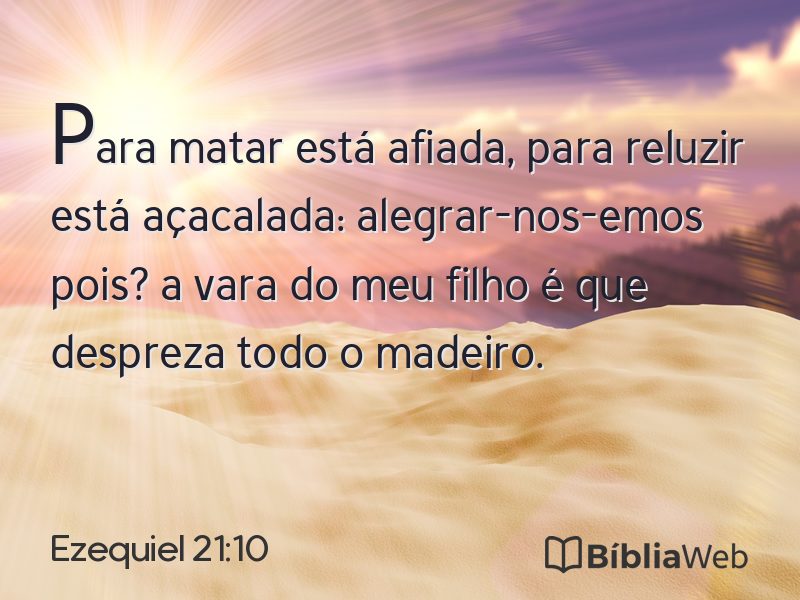 Ezequiel 21:10 em imagem para compartilhar