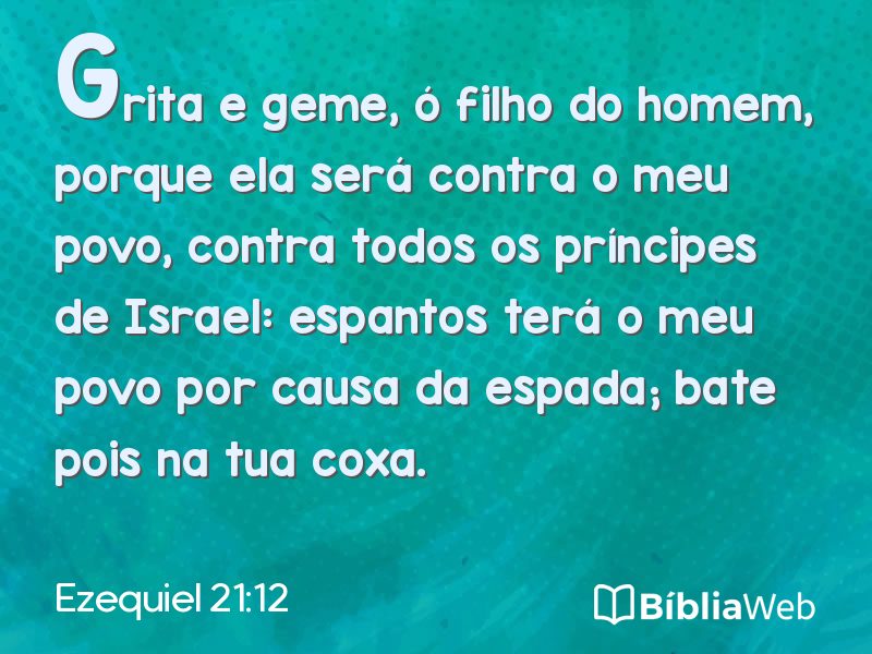 Ezequiel 21:12 em imagem para compartilhar