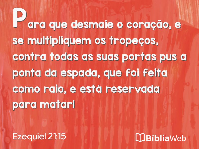 Ezequiel 21:15 em imagem para compartilhar