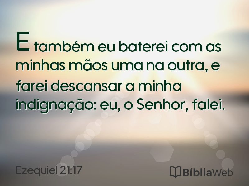 Ezequiel 21:17 em imagem para compartilhar