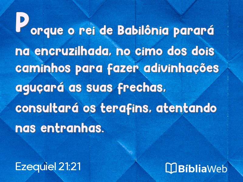 Ezequiel 21:21 em imagem para compartilhar
