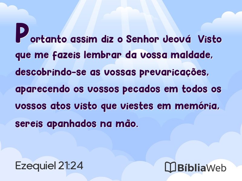 Ezequiel 21:24 em imagem para compartilhar