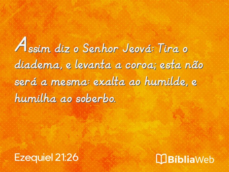 Ezequiel 21:26 em imagem para compartilhar