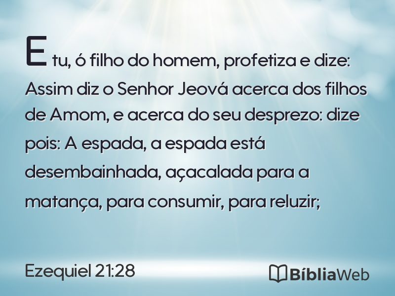 Ezequiel 21:28 em imagem para compartilhar