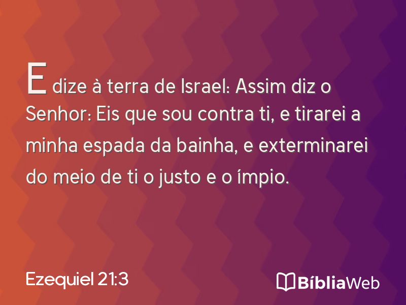 Ezequiel 21:3 em imagem para compartilhar
